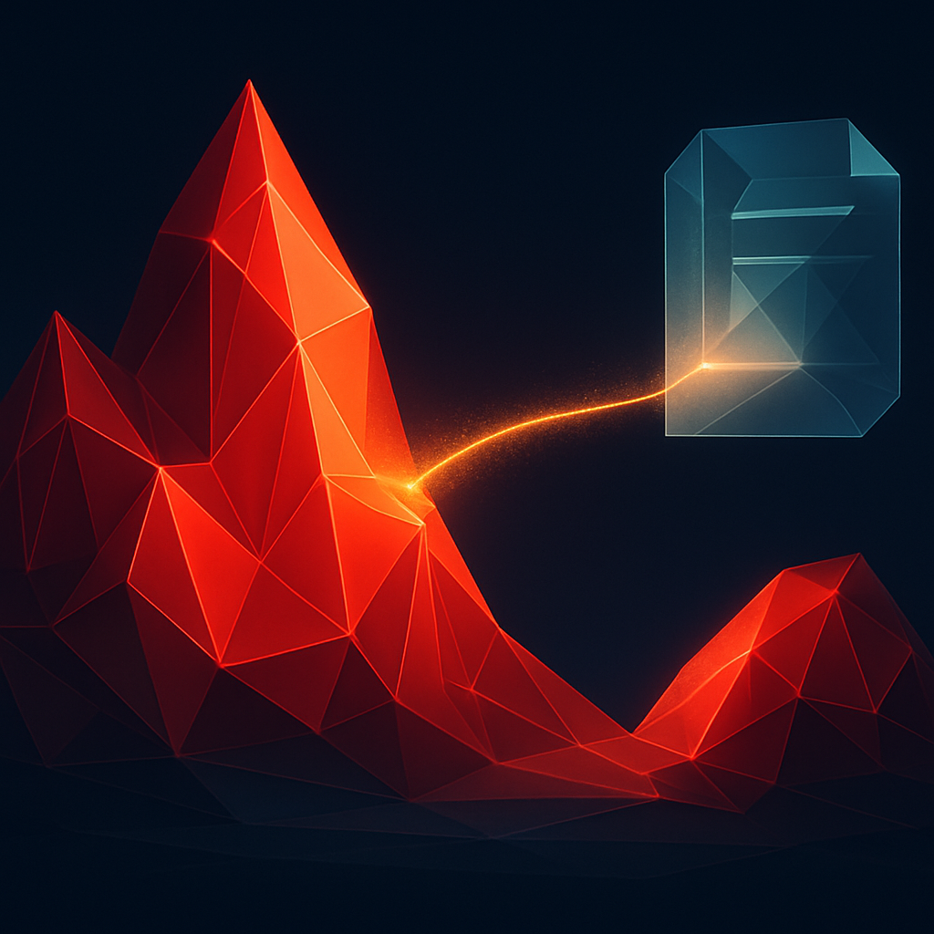 Abstract digital art for avalanche rwa tokenization 2026